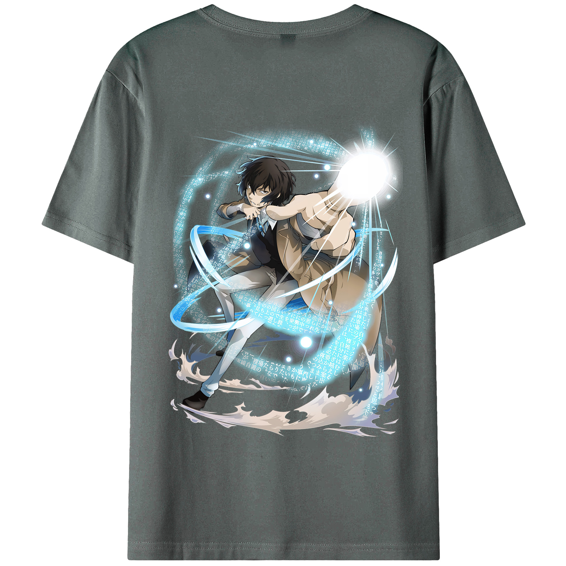 （画像用） 文豪ストレイドッグス Bungo Stray Dogs 綿100％半袖Tシャツ（背面プリント）